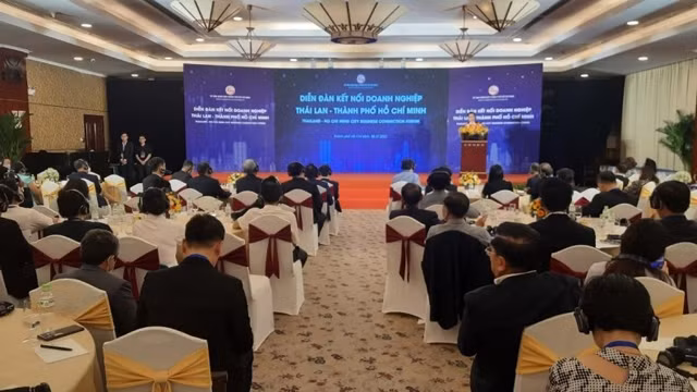 泰国与胡志明市企业对接论坛现场。