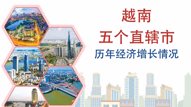 越南五个直辖市历年经济增长情况【图表新闻】 