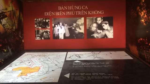 “空中奠边府大捷的壮歌”展览会现场。