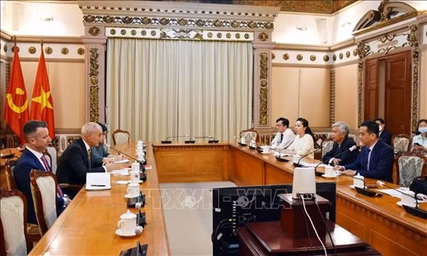 会见场景。（图片来源：越通社）