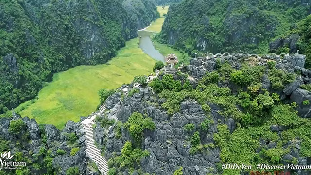 宁平省雄伟壮观的美景。（图片来源：短视频截图）