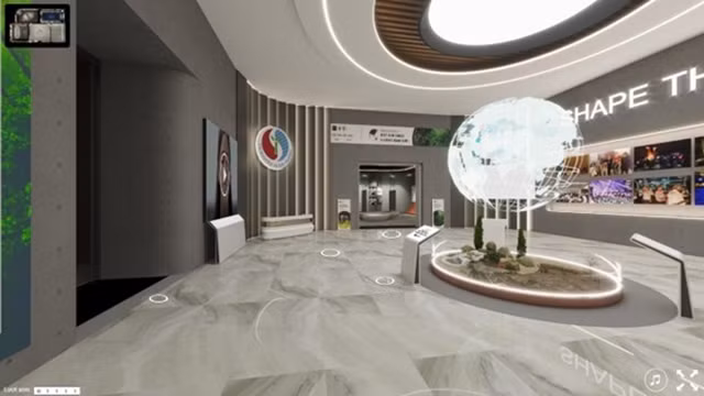VR360全景虚拟现实展览会。（图片来源：自然资源与环境部）