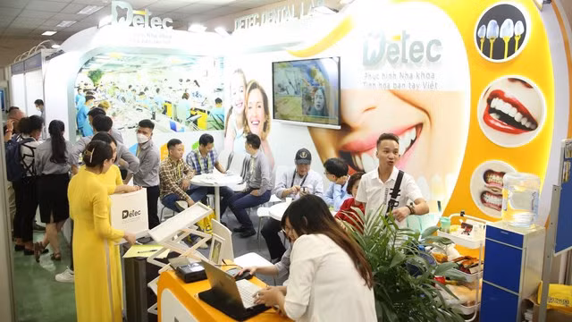 参展的一个展位。