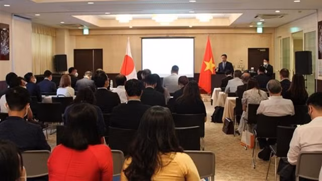 海阳贸易投资促进会场景。（图片来源：越通社）