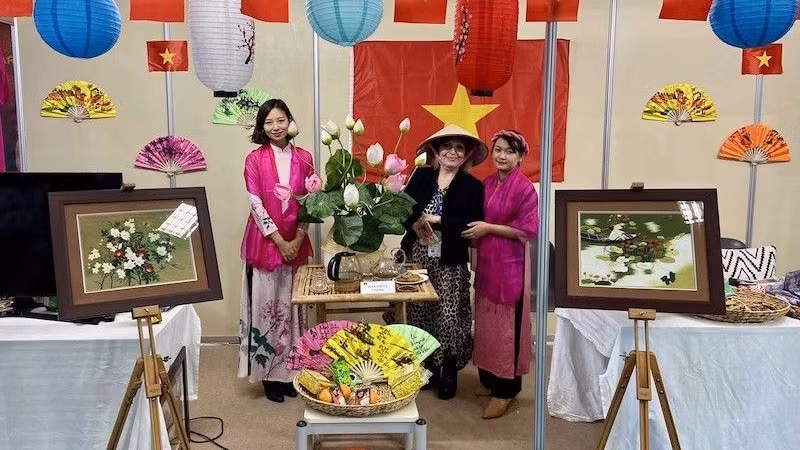 希腊旅游展上的越南展位。（图片来源：越南驻希腊大使馆）