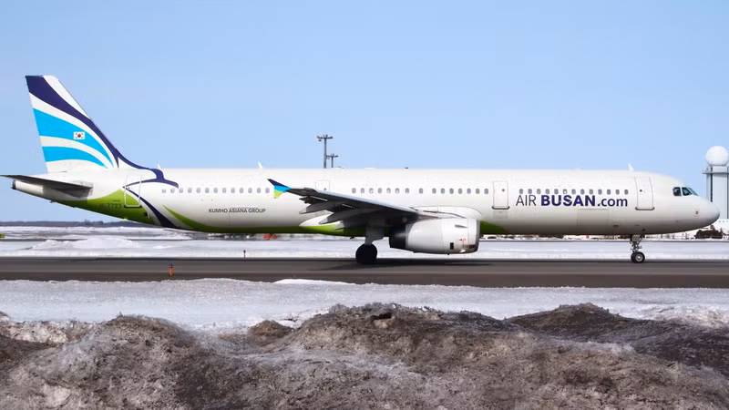 韩国釜山航空的飞机。