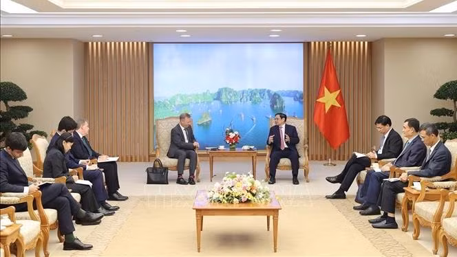 会见场景。（图片来源：越通社）