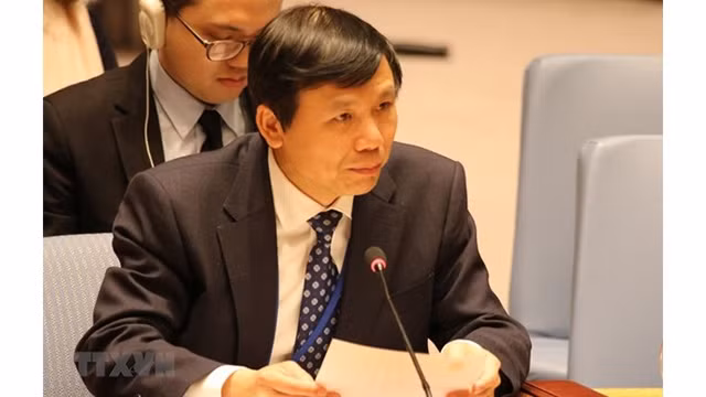 越南驻联合国代表团团长邓廷贵大使。（图片来源：越通社）