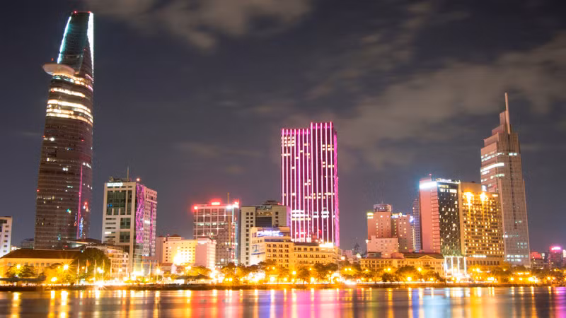 胡志明市一角。