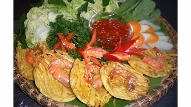 西湖虾饼。
