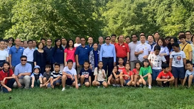 越老两国驻美国大使馆举行友好交流会。（图片来源：越通社）