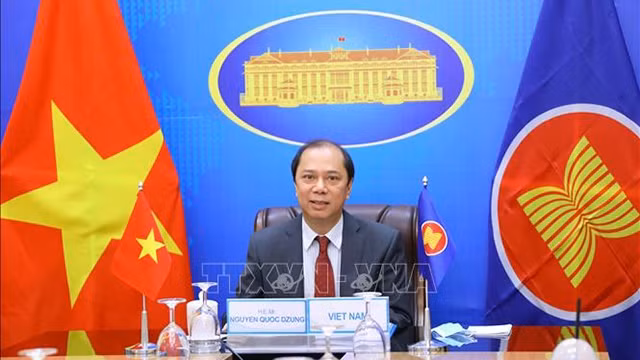 越南东盟高官会代表团团长阮国勇。（图片来源：越通社）