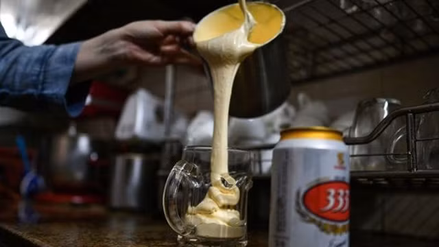 鸡蛋啤酒。