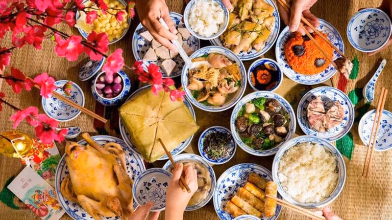 越南北方过年饭。