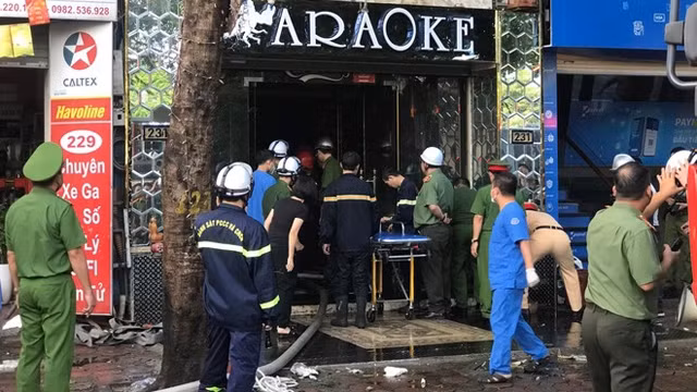 起火现场。