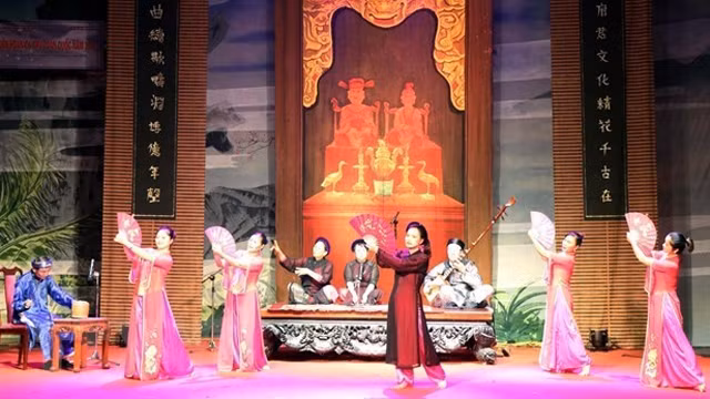 筹歌艺术一个表演节目。