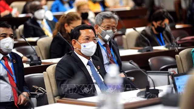 越南最高人民法院代表团出席古巴第十届国际司法与法律大会。（图片来源：越通社）