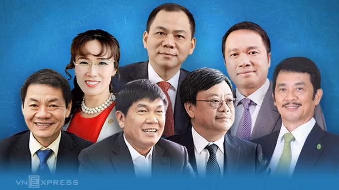 越南7名企业家荣登《2022年福布斯全球亿万富豪榜》。