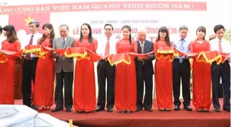 黎德寿同志纪念区落成剪彩仪式。（图片来源：Vietnamnet）