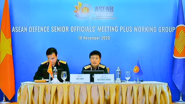 东盟国防高官工作小组扩大会议以视频方式召开。