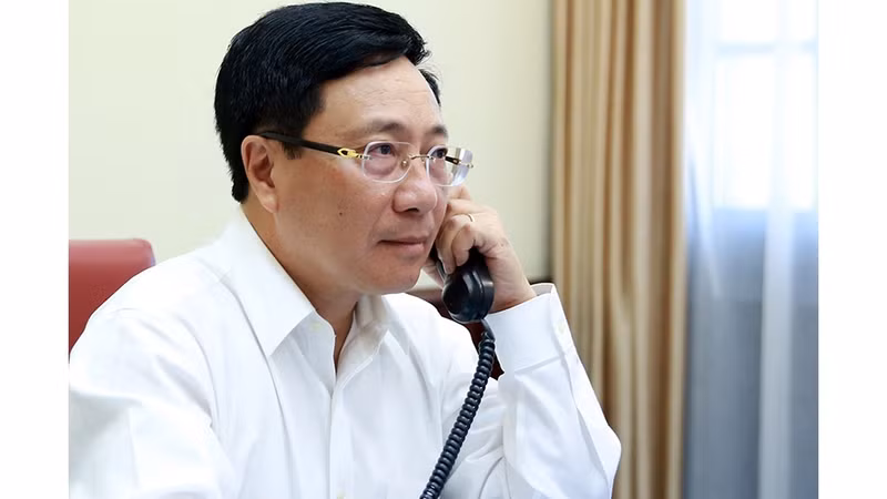 越南政府副总理兼外交部长范平明。