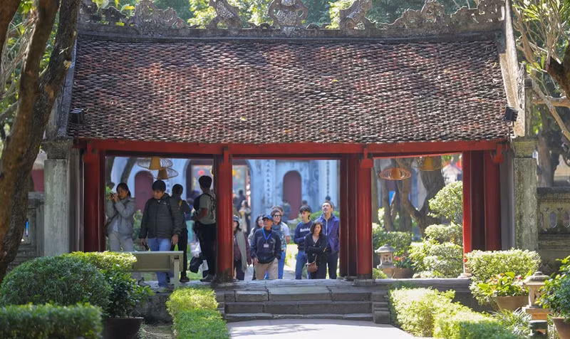 文庙-国子监国家级特殊遗迹区是河内历史悠久的古建筑群之一。