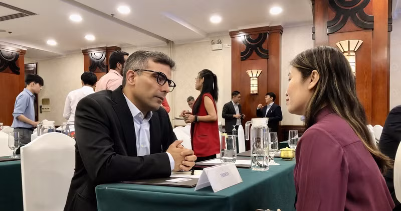 参加“越南和印度企业与投资对接活动”的代表。
