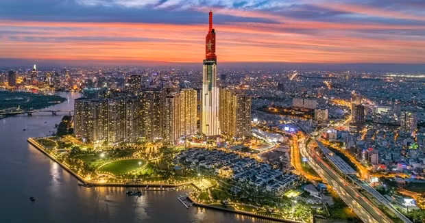 附图：胡志明市一角。