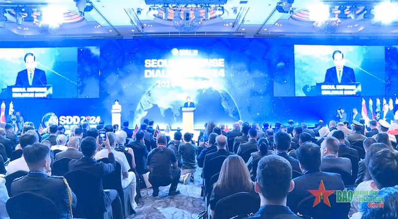 2024年第十三届首尔防务对话开幕式场景。