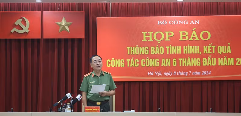 越南公安部新闻发布会：刑事案破案率超出国会下达的目标