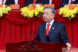 越共中央总书记苏林。（维玲 摄）