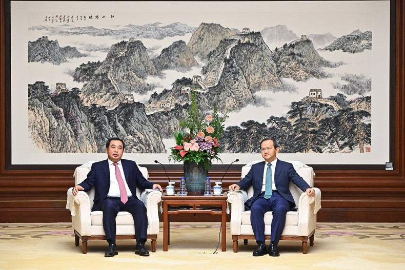 越南农业与环境部部长陈德胜11月27日会见北京市市长殷勇。（图片来源：dangcongsan.org.vn）