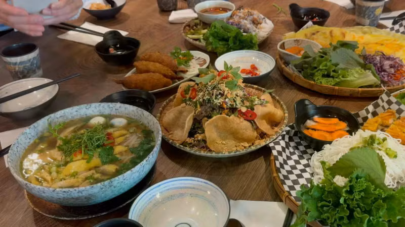 越南美食。
