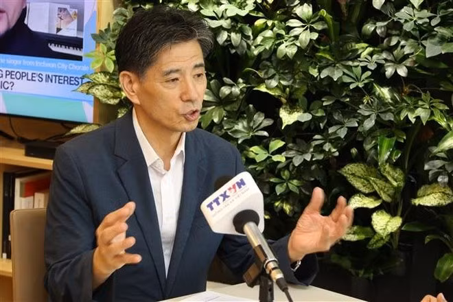 韩越经济文化交流协会（KOVECA）会长权成泽。（图片来源：越通社）