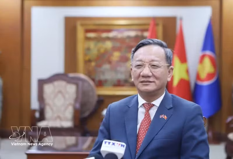 越南驻老挝大使阮明心。（图片来源：越通社）