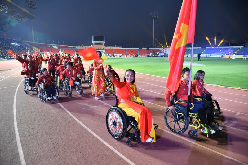 越南残疾人体育代表团圆满完成既定目标。