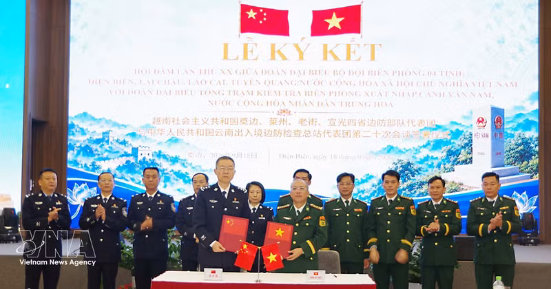 会谈现场。（图片来源：越通社）
