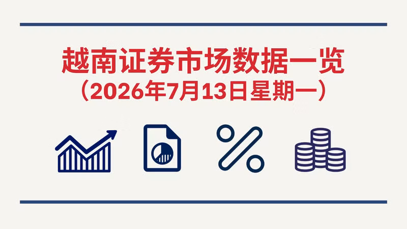 7月13日越南证券市场数据一览 【图表新闻】