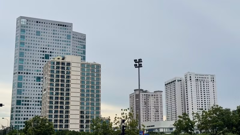 河内公寓楼。