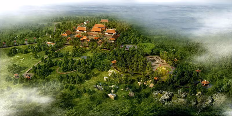 努庙—仙庵美景。（图片来源：越南之声）