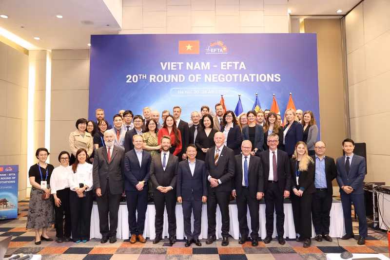 越南与欧洲自由贸易联盟（EFTA）成功完成自由贸易协定谈判。（图片来源：VGP）