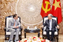 越共中央总书记苏林会见美国GE Vernova公司首席执行官斯特拉基奇。（图片来源：越通社）