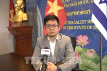 越南驻以色列大使馆代办严春海灯。（图片来源：越通社）