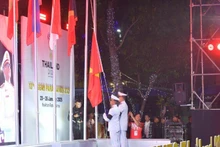 第13届东南亚残疾人运动会升旗仪式。