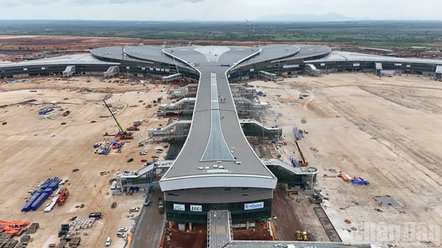 客运航站楼高空图。