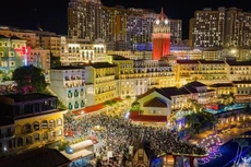 新年首日，富国岛各大景点游人如织。