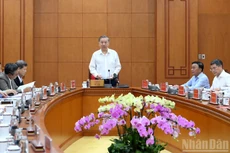 苏林总书记在会议上发表讲话。