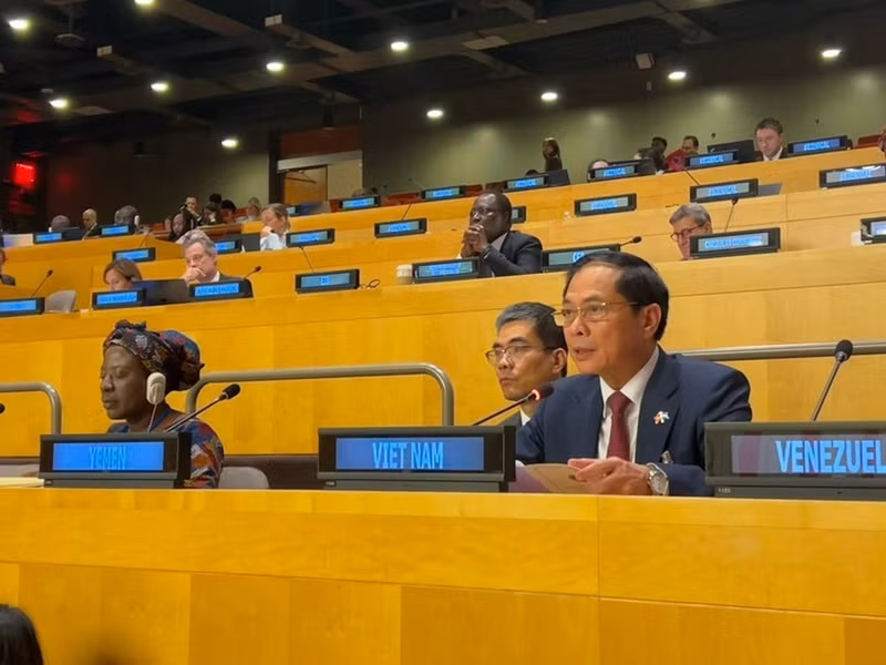 越南政府副总理裴青山出席首届可持续、包容和具有韧性的全球经济双年峰会。