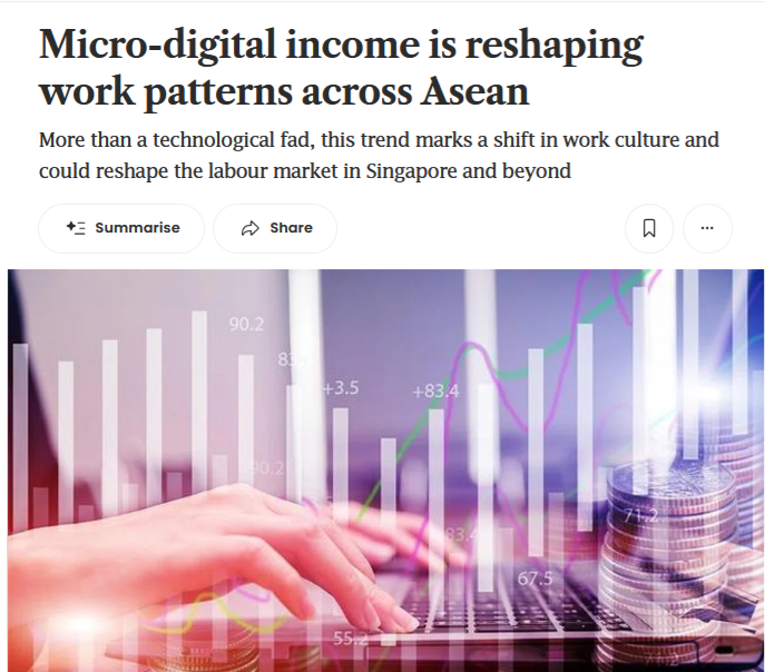 在The Business Times上刊登的文章。