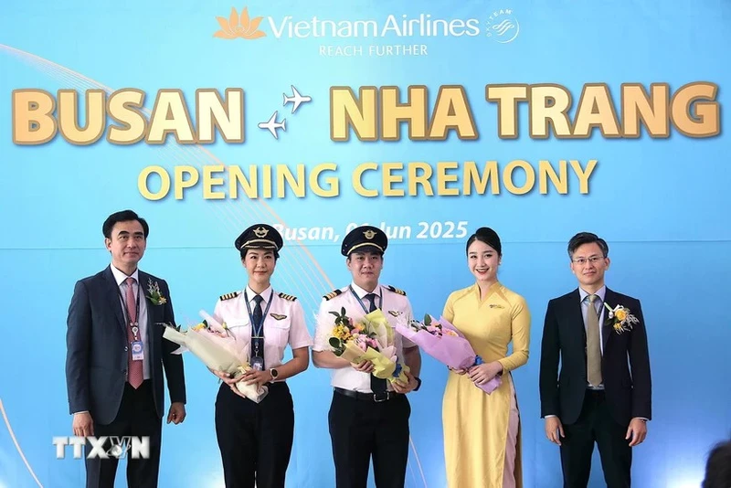 越南航空公司开通釜山—芽庄直飞航线。